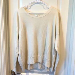 Aritzia- Community white long sleeve top size L